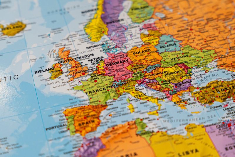 Political map of Europe