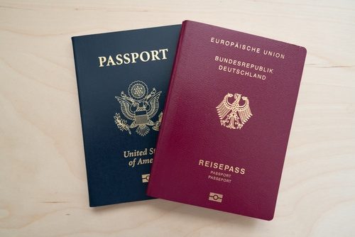 American and German passports