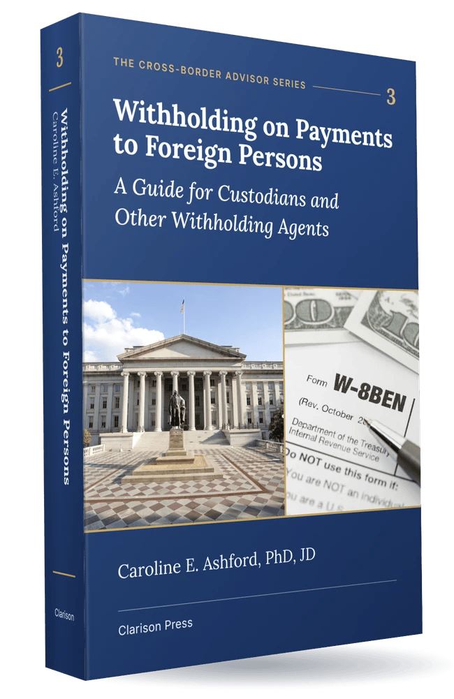 Withholding on Payments to Foreign Persons, book cover