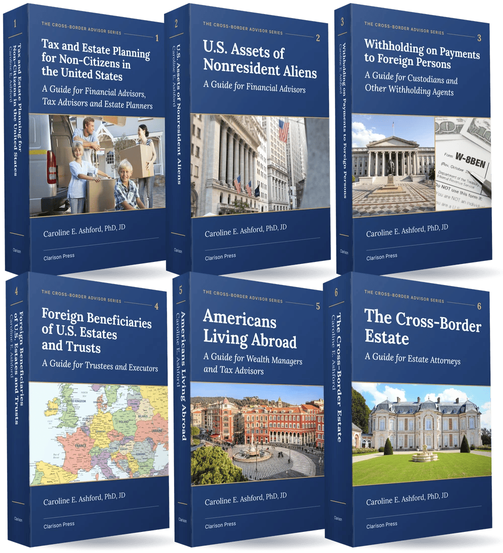 The Cross-Border Advisor Series, covers of the six books