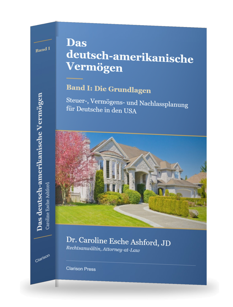 Das deutsch-amerikanische Vermögen, Band I: Die Grundlagen, Buchumschlag